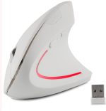 Wireless Mouse Ergonomic Vertical Mouse Ergo High Presion Optical Lightweight Cordless LED Light Cute Wireless Mouse for Laptop Computer Mac Office Girl Boy Adults Gift , 800/1200/1600 DPI, 6 Buttons